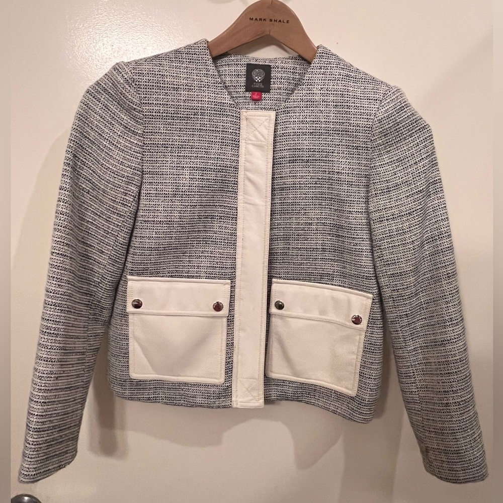 Vince Camuto zipper blazer with pockets
